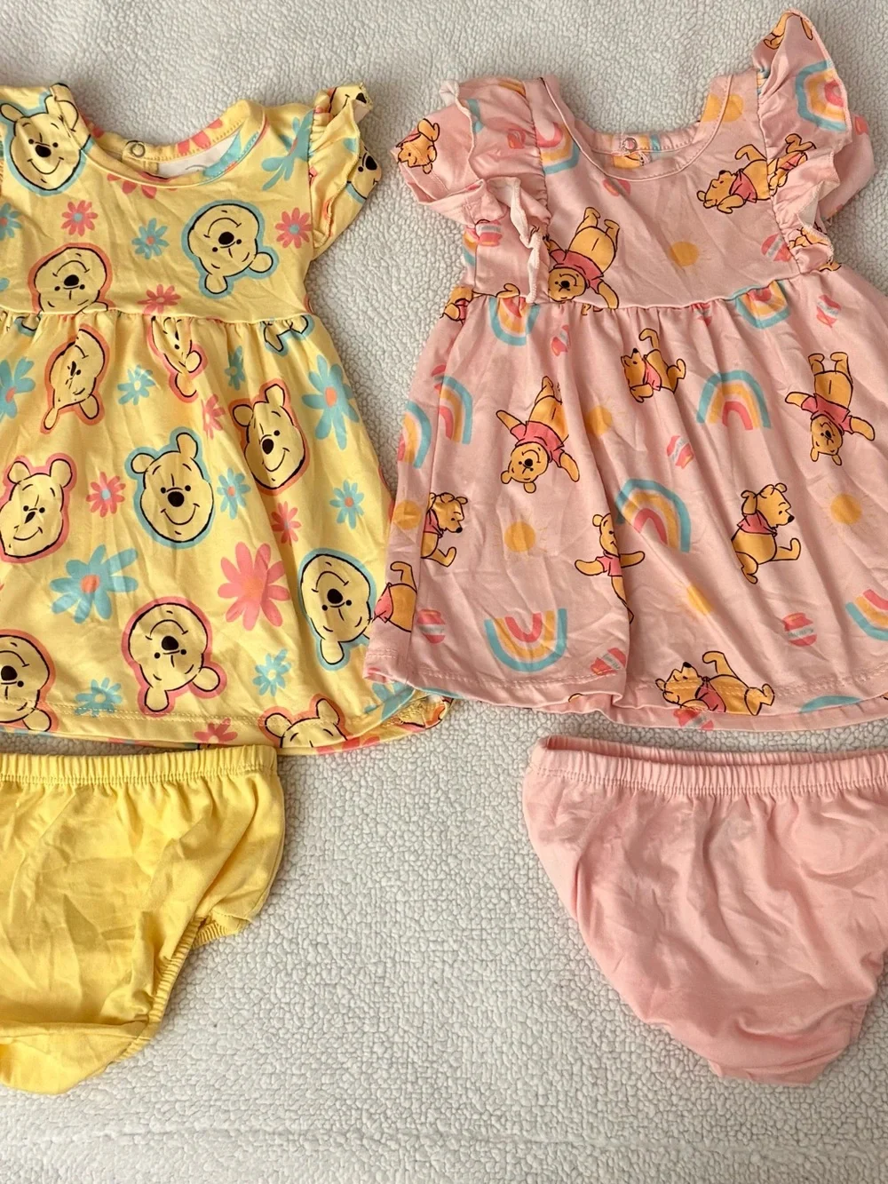 Toddler Winnie the Pooh Yellow & Pink Cotton Pajama Set